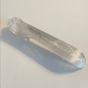 Pampered Chef Clear Acrylic Measuring Spoon Set